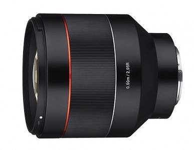 Появились изображения полнокадрового объектива Samyang AF 85mm f/1.4 с креплением Sony E