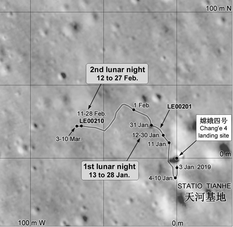 Миссия «Чанъэ-4» — третий лунный день. Ровер «Юйту-2» в поисках… камней - 10
