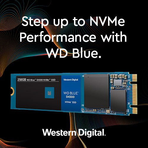 Представлен твердотельный накопитель WD Blue SN500 NVMe 