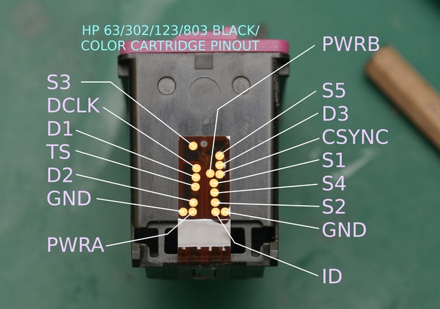 Взлом цветного картриджа HP: превращаем его в ручной принтер - 5