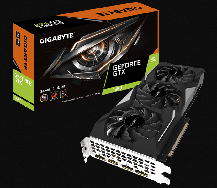 Gigabyte также предпочла не разгонять GPU своих видеокарт GeForce GTX 1660 выше 1860 МГц 