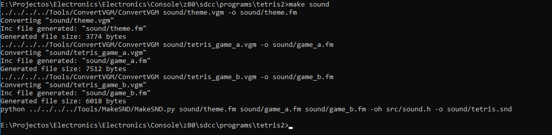Ретро игровая приставка своими руками ПЕРЕВОД - 20 imageSound command line