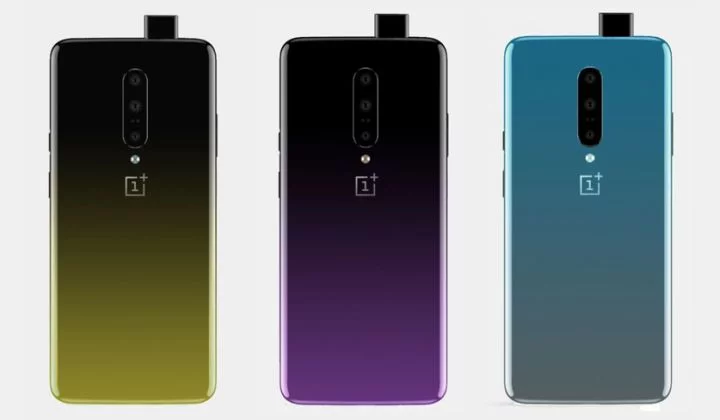 OnePlus 7 красуется в трех градиентных окрасах с камерой наготове