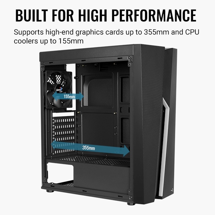 Aerocool Bolt: корпус Mid Tower с оригинальной фронтальной панелью