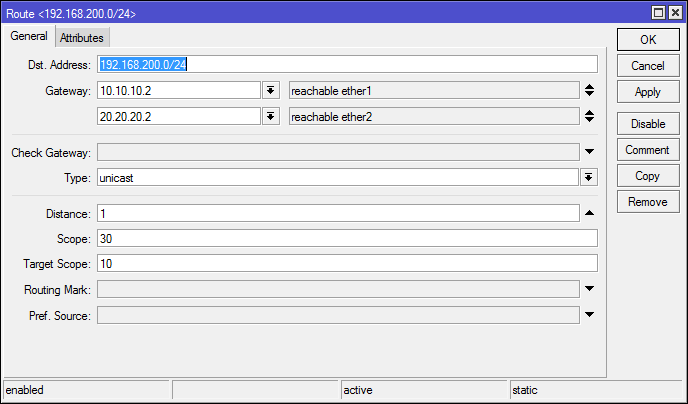 Основы статической маршрутизации в Mikrotik RouterOS - 14