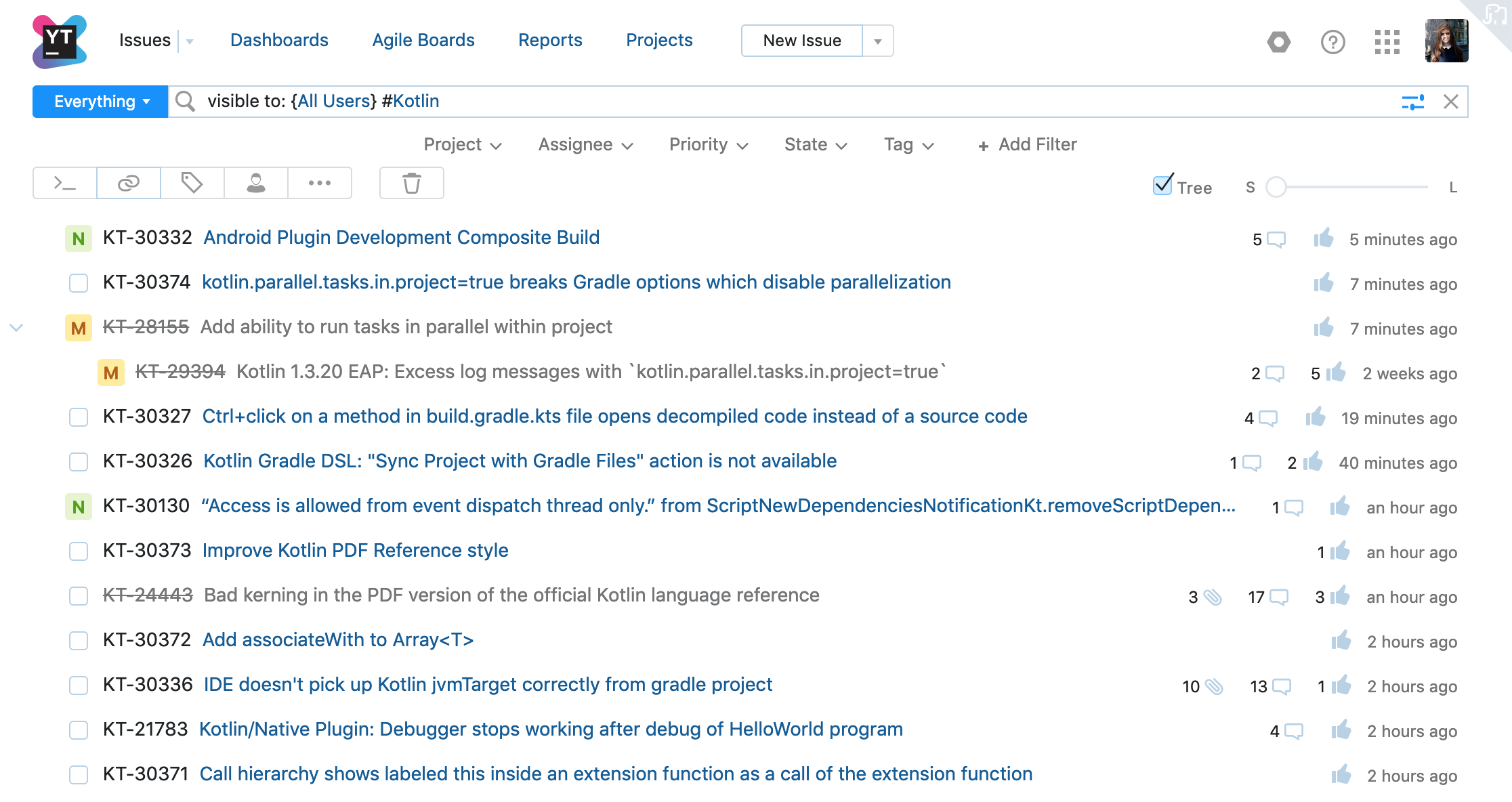 YouTrack 2019.1: избранные Agile-доски, настраиваемые поля для карточек на Agile-досках и многое другое - 8 YouTrack 2019.1: избранные Agile-доски, настраиваемые поля для карточек на Agile-досках и многое другое - 8