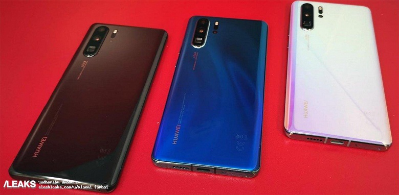 Утечка продолжается. Huawei P30 Pro в трех официальных цветах красуется на живом фото