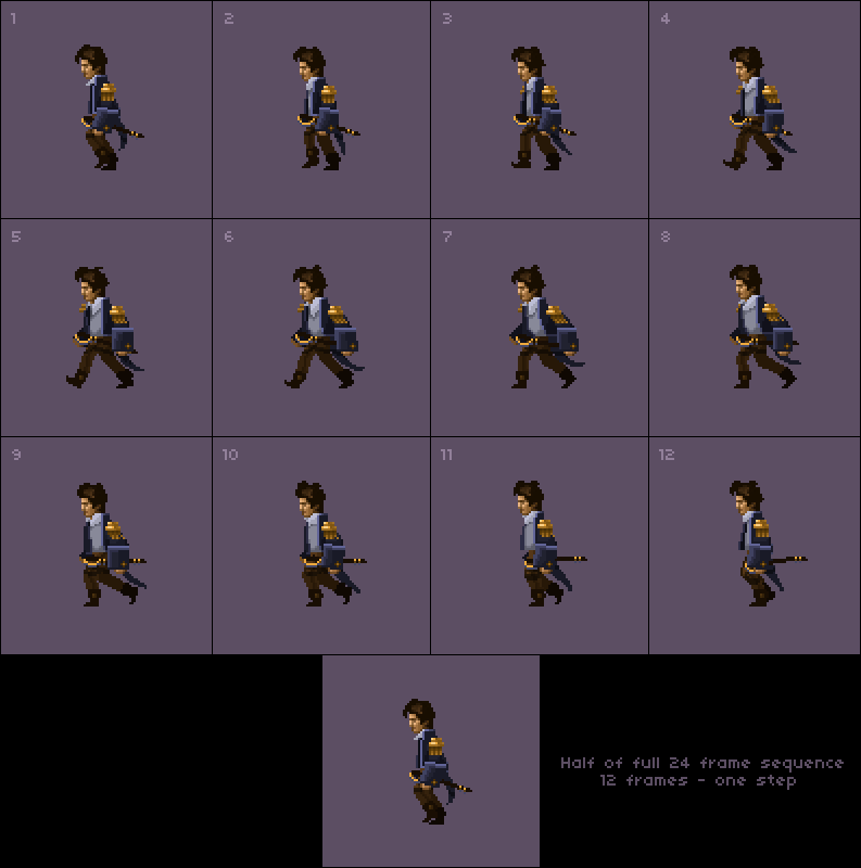 «Галоп пикселя — часть пятая» — Анимация персонажей. Ходьба - 6 «Галоп пикселя — часть пятая» — Анимация персонажей. Ходьба - 6