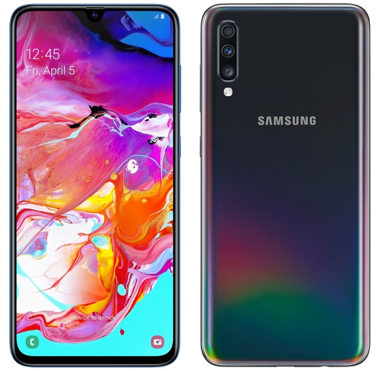 Супербыстрая зарядка и четыре камеры: дебют смартфона Samsung Galaxy A70