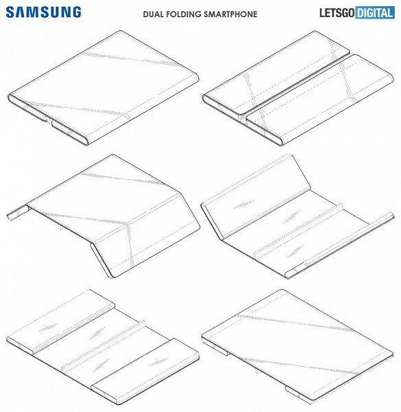 Как у Xiaomi. Новый смартфон Samsung будет складываться в двух местах