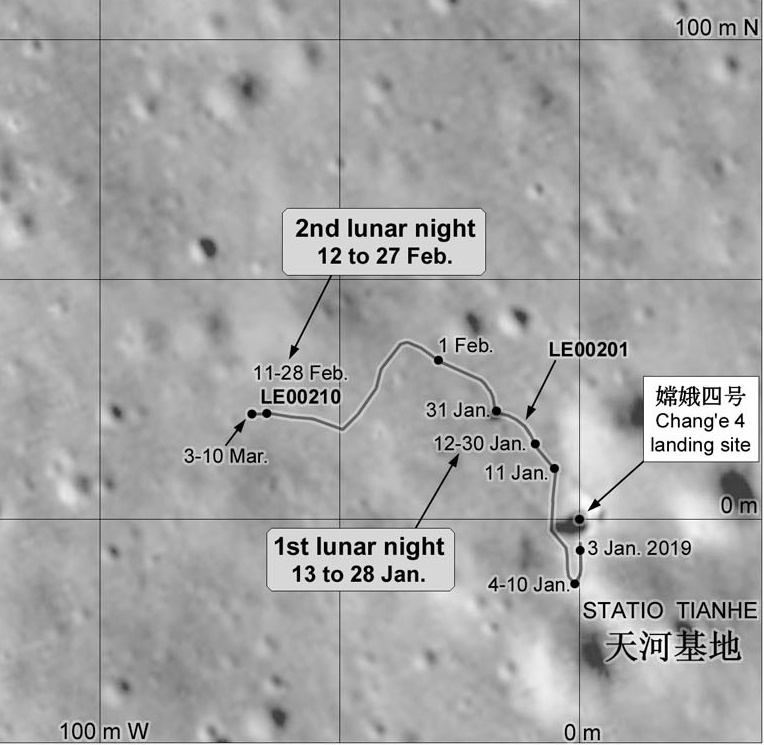 Миссия «Чанъэ-4» — четвертый лунный день для посадочного модуля и ровера «Юйту-2». Про камеры и контроллеры на аппаратах - 49