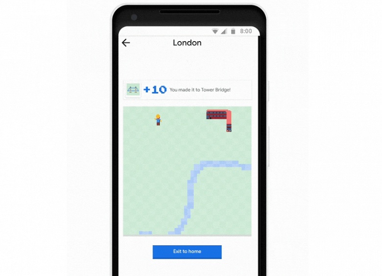 В честь 1 апреля Google добавила в приложение Maps мини-игру