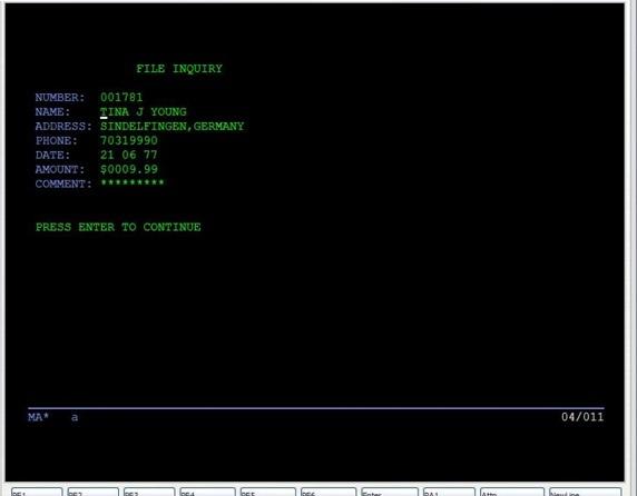 IBM System i (aka AS-400) — Как мы делали автотесты приложений зеленого экрана - 3