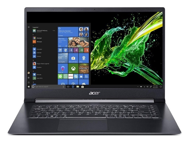 Ноутбук Acer Aspire 7 на платформе Intel Kaby Lake G оценён в 00