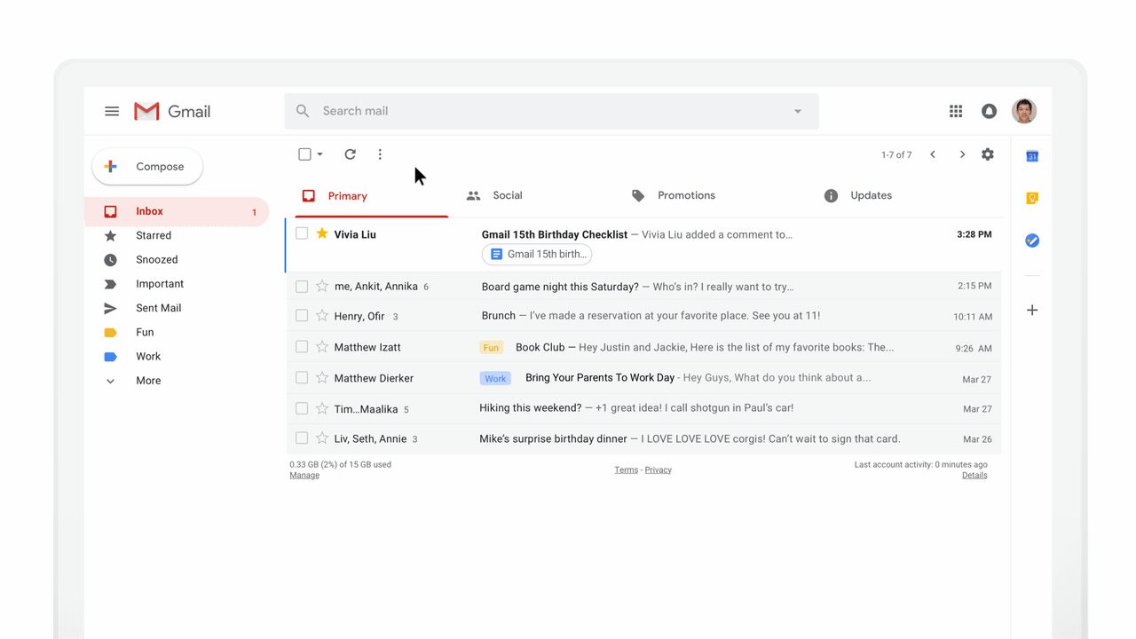 Gmail исполнилось 15 лет - 6