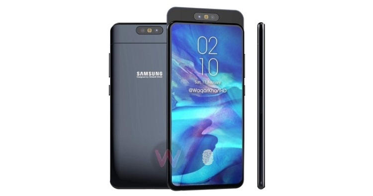 Galaxy A90 станет первым смартфоном Samsung с выдвижной вращающейся камерой