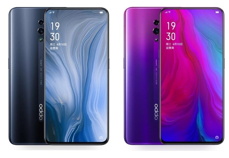 Oppo Reno уже на официальном сайте. Смартфон получил необычные цветовые варианты, NFC и быструю зарядку нового поколения