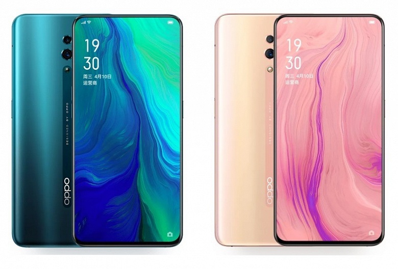 Oppo Reno уже на официальном сайте. Смартфон получил необычные цветовые варианты, NFC и быструю зарядку нового поколения