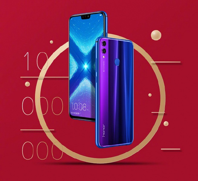 Продано более 10 млн смартфонов Honor 8X, цена снижена