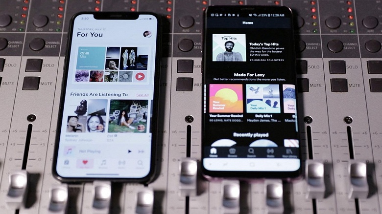 Сервис Apple Music обогнал основного конкурента на родном рынке