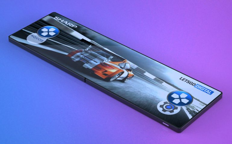 Появились качественные рендеры складного игрового смартфона Sharp - 3 Появились качественные рендеры складного игрового смартфона Sharp