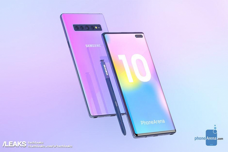 В семействе смартфонов Samsung Galaxy Note 10 будет… четыре модели