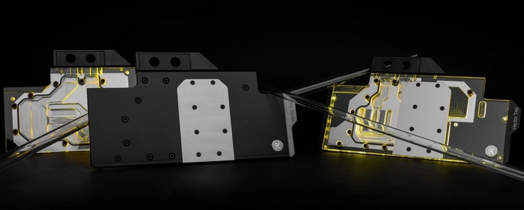 Водоблоки полного покрытия EK-Vector Trio предназначены для видеокарт GeForce RTX от MSI Водоблоки полного покрытия EK-Vector Trio предназначены для видеокарт GeForce RTX от MSI