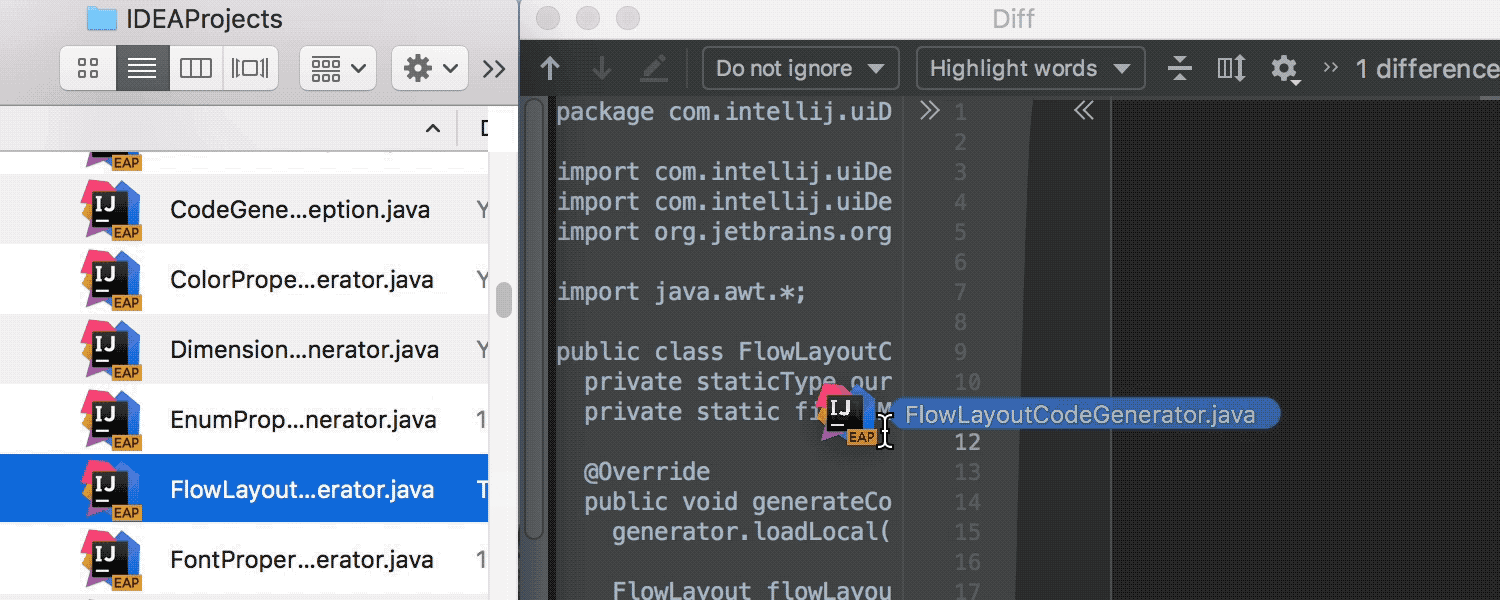 IntelliJ IDEA 2019.1: Кастомизация тем интерфейса, switch-выражения из Java 12, отладка внутри Docker-контейнеров - 7