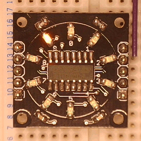 Миниатюрный функциональный аналог декатрона для реплики Harwell Dekatron Computer и не только - 1