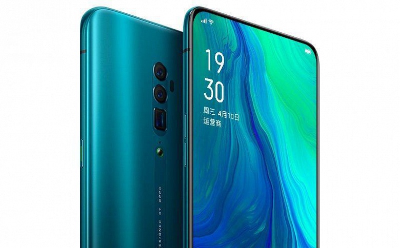 Смартфон Oppo Reno 10X Zoom получит очень большой экран при не самых внушительных габаритах