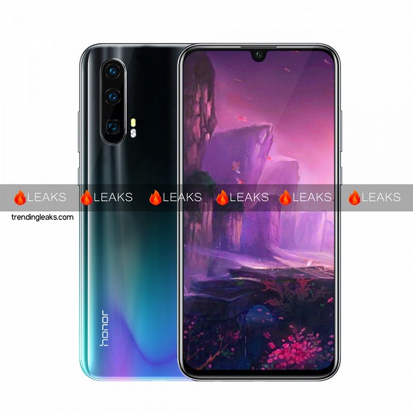 Очень похож на Huawei P30 и P30 Pro: опубликован рендер смартфона Honor 20 Pro