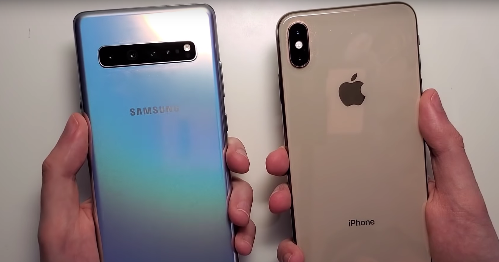 Samsung Galaxy S10 5G против Apple iPhone XS Max: тест на скорость