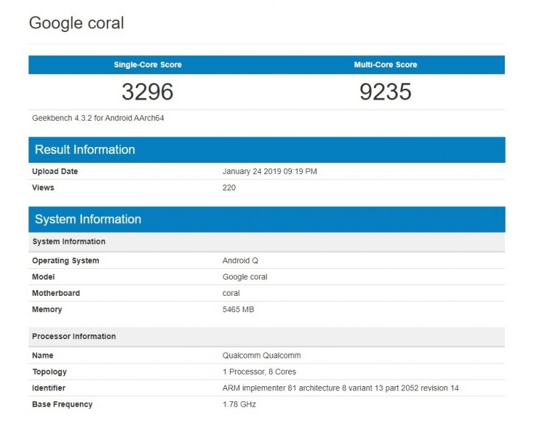 «Коралл» и «Пламя»: раскрыты кодовые имена смартфонов Google Pixel 4