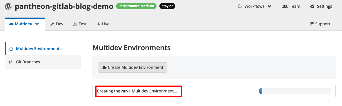 Как соединить GitLab и Pantheon и оптимизировать рабочие процессы Drupal и WordPress - 13 Как соединить GitLab и Pantheon и оптимизировать рабочие процессы Drupal и WordPress - 13