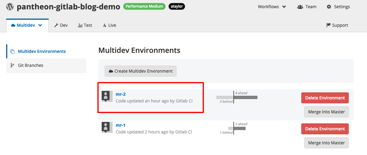 Как соединить GitLab и Pantheon и оптимизировать рабочие процессы Drupal и WordPress - 15 Как соединить GitLab и Pantheon и оптимизировать рабочие процессы Drupal и WordPress - 15