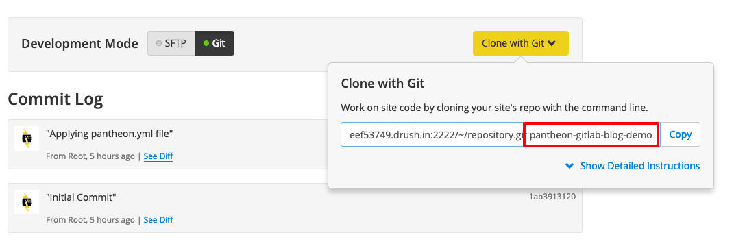 Как соединить GitLab и Pantheon и оптимизировать рабочие процессы Drupal и WordPress - 5 Как соединить GitLab и Pantheon и оптимизировать рабочие процессы Drupal и WordPress - 5