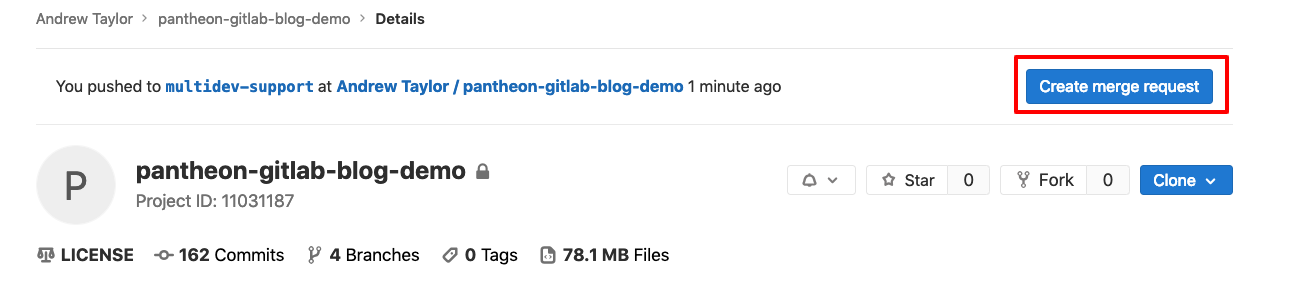 Как соединить GitLab и Pantheon и оптимизировать рабочие процессы Drupal и WordPress - 9 Как соединить GitLab и Pantheon и оптимизировать рабочие процессы Drupal и WordPress - 9