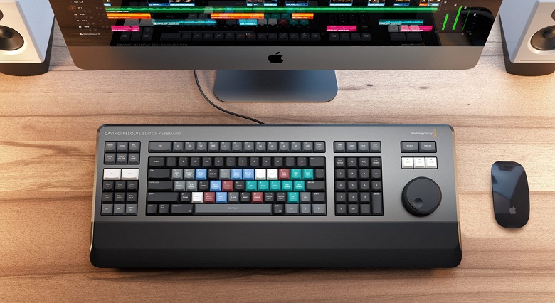 Компания Blackmagic Design анонсировала клавиатуру DaVinci Resolve Editor Keyboard для работы с видеозаписями
