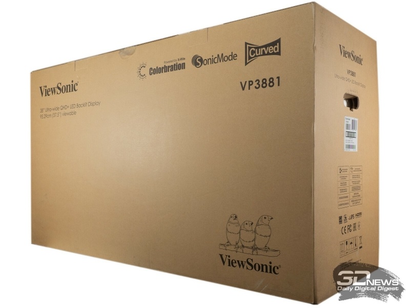 Новая статья: Обзор профессионального 38-дюймового монитора Viewsonic VP3881: гора возможностей