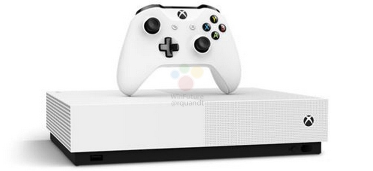 Xbox One S All Digital: Microsoft готовит консоль без привода Blu-ray