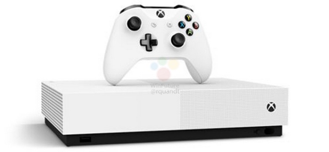 Рассекречена игровая консоль Xbox One S All Digital: за 300 евро и без оптического привода, но с жестким диском на 1 ТБ