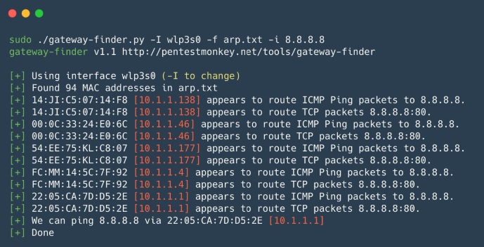 Network tools, или с чего начать пентестеру? - 12