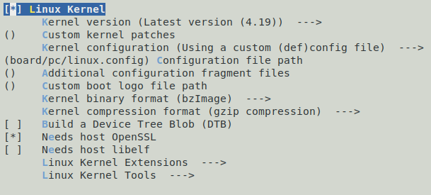 Buildroot — часть 1. Общие сведения, сборка минимальной системы, настройка через меню - 10