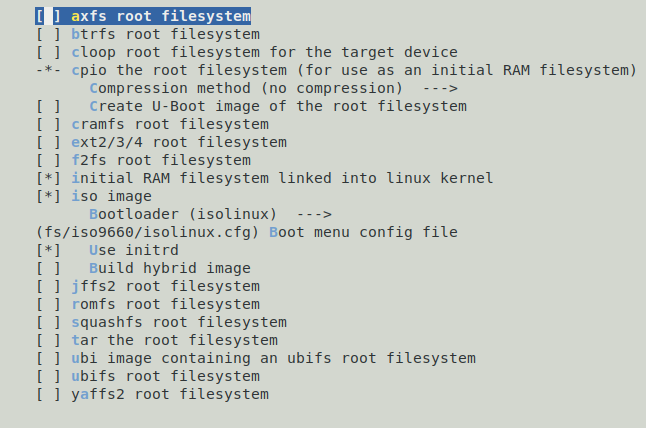 Buildroot — часть 1. Общие сведения, сборка минимальной системы, настройка через меню - 11 Buildroot — часть 1. Общие сведения, сборка минимальной системы, настройка через меню - 11