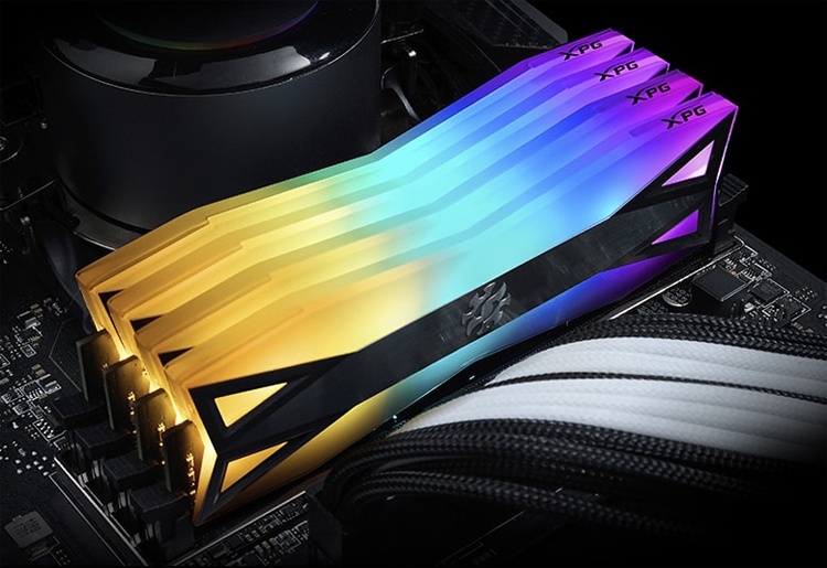 Модули памяти XPG Spectrix D60G DDR4 оснащены оригинальной RGB-подсветкой