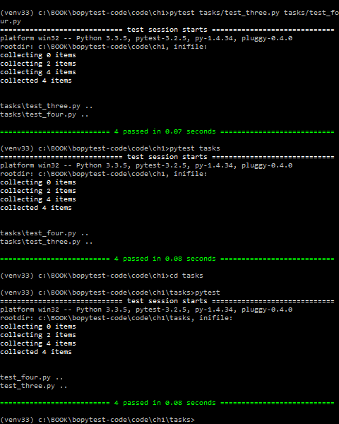 Python Testing с pytest. Начало работы с pytest, Глава 1 - 9