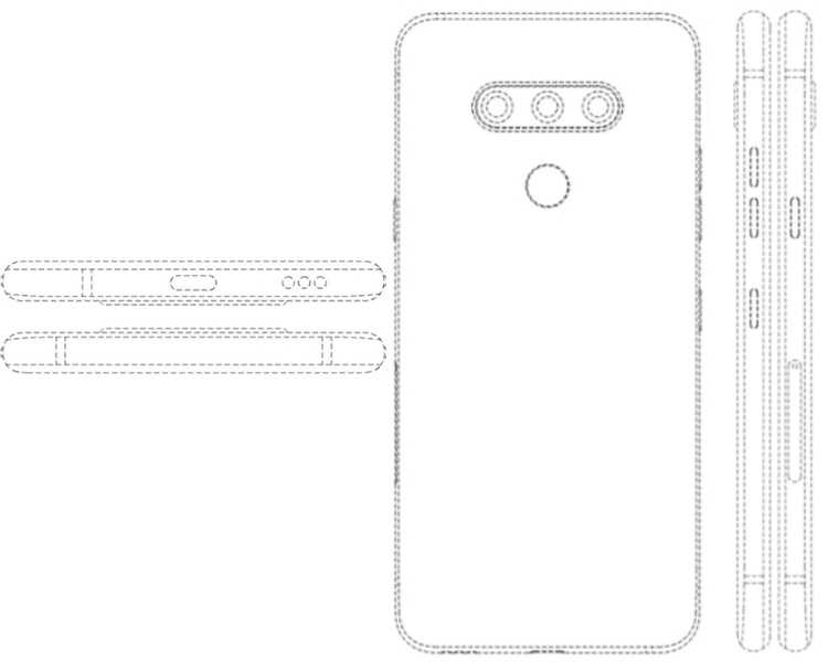 LG размышляет над смартфоном с тройной селфи-камерой