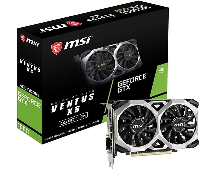 Цена MSI GeForce GTX 1650 Ventus XS OC и Aero ITX OC приближается к 200 евро в Испании