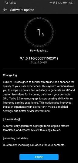 Смартфоны Huawei Mate 20 Pro и Mate 20 X начали получать стабильную прошивку EMUI 9.1 с множеством улучшений