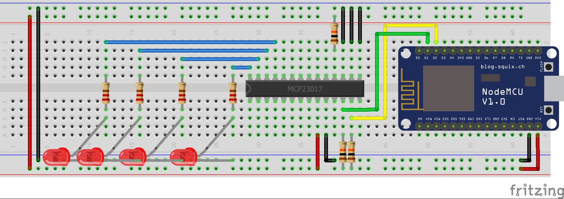 Большой 7-сегментный дисплей c неоновым свечением на ESP8266 - 5